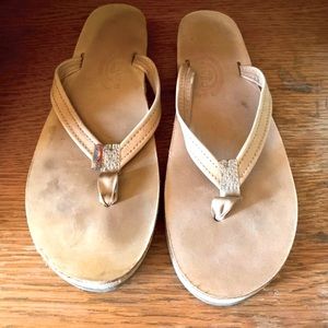 Rainbow flip flops (sandals)